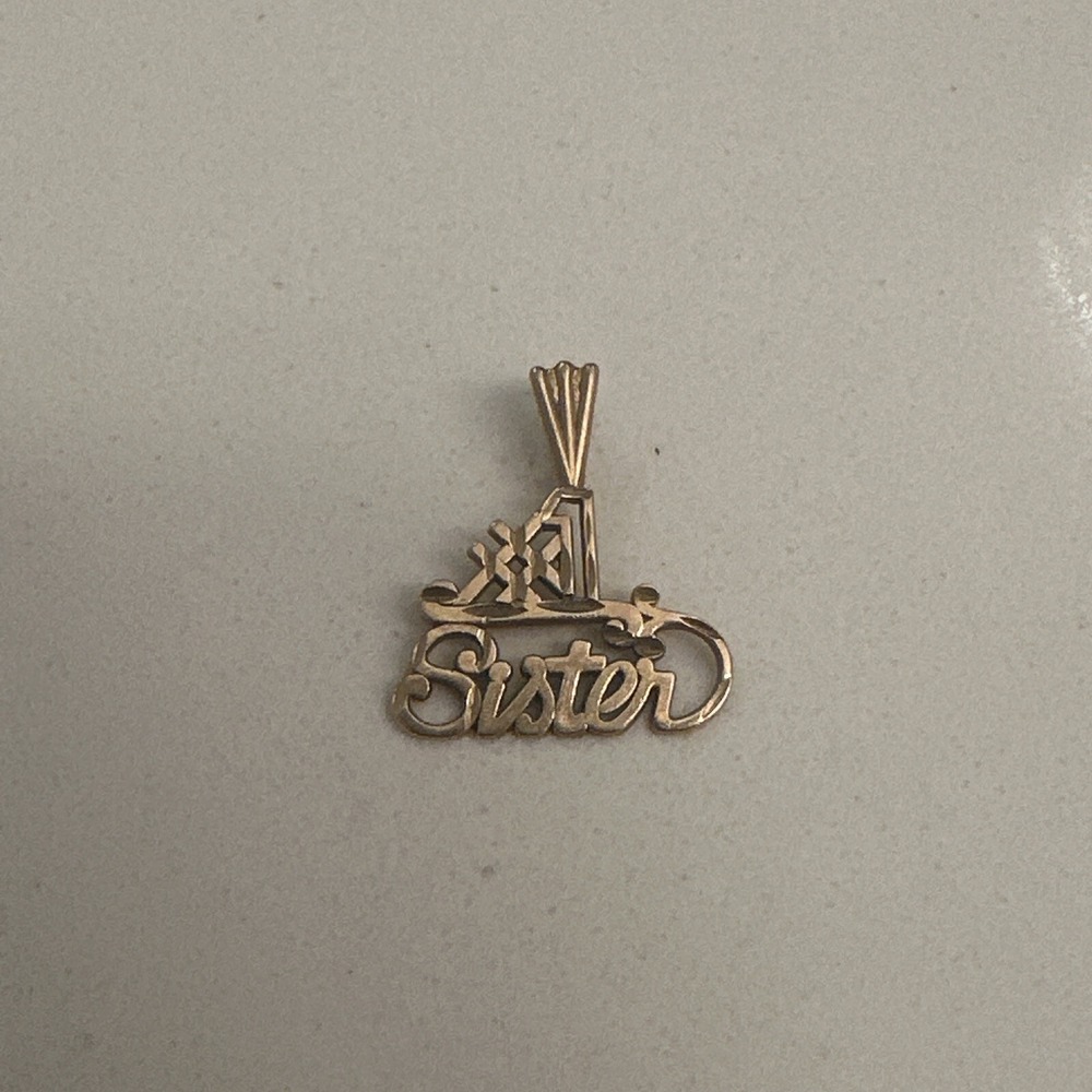 1985 Michael Anthony MA 14k Gold #1 Sister Charm/Pendant 1 Grams
